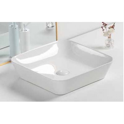KLP Emma Επικαθήμενος Νιπτήρας Πορσελάνης 43,5x43,5cm Λευκός 448726