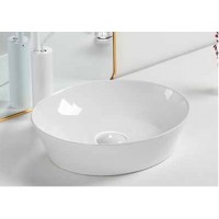 KLP Eva Επικαθήμενος Νιπτήρας Πορσελάνης 40,5x36,5cm Λευκός 448728