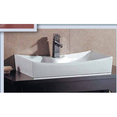 Gloria Canon Επικαθήμενος Νιπτήρας Πορσελάνης 67x46cm Λευκός (17-4652)