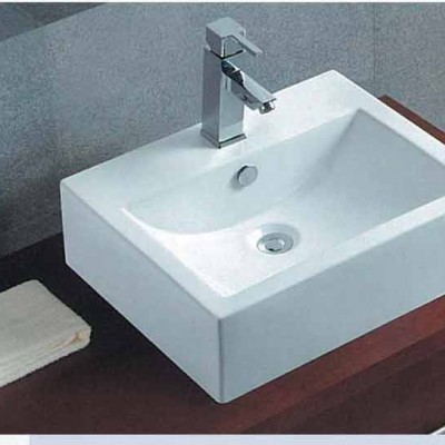 Gloria Bel Kare Επικαθήμενος Νιπτήρας Πορσελάνης 53x42cm Λευκός (17-4826)