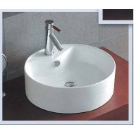 Gloria Bel Giro Επικαθήμενος Νιπτήρας Πορσελάνης 46x46cm Λευκός (17-4812)
