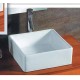 Gloria Isa Como Επικαθήμενος Νιπτήρας Πορσελάνης 39x39cm Λευκός (17-1938)