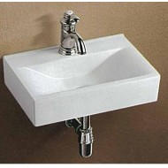 Gloria Banal Επικαθήμενος Νιπτήρας Πορσελάνης 45x30cm Λευκός (17-4530)