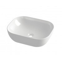 Orabella Venus Επικαθήμενος Νιπτήρας 50.5x40.5x14cm White Glossy 60188