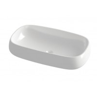 Orabella Hill Επικαθήμενος Νιπτήρας 71.5x41x14.5cm White Glossy 60189