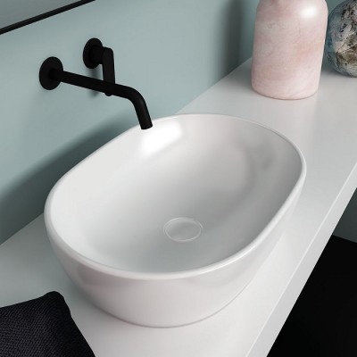 Orabella Loren Επικαθήμενος Νιπτήρας 59x40.5x14.5cm White Glossy 60191