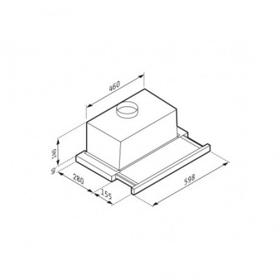 PYRAMIS ΣΥΡΟΜΕΝΟΣ 60CM INOX ΑΠΟΡΡΟΦΗΤΗΡΑΣ 065017002