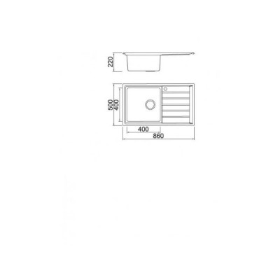 Karag BL 654 Ένθετος Νεροχύτης Inox Σατινέ 86x50cm Ασημί