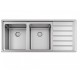 Karag BL 658 Ένθετος Νεροχύτης Inox Σατινέ 116x50cm Ασημί