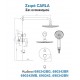 KLS Carla 690342 Σετ Μίκτης, Τηλέφωνο & Κεφαλή Μπαταρια Εντοιχισμου Ντους 2 Εξόδων Chrome