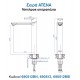 Kls Atena Μπαταρία Νιπτήρα Chrome 690512