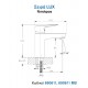 Kls Lux Black Αναμεικτική Μπαταρία Νιπτήρα Μαύρη 690611MB