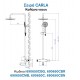 Kls Carla - Μπαταρία Λουτρού με Στήλη Πλήρης Chrome 690650C