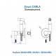 KLS Carla Chrome Επιτοίχιο Σετ Μπιντέ 692631
