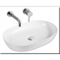 Gloria New Style Επικαθήμενος Νιπτήρας Πορσελάνης 61x41cm Λευκός (83-8476)