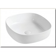 Gloria Viva Επικαθήμενος Νιπτήρας Πορσελάνης 45x45cm Λευκός (83-8557)