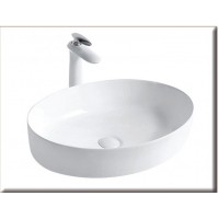Gloria Revon Επικαθήμενος Νιπτήρας Πορσελάνης 55x41cm Λευκός (83-8586)