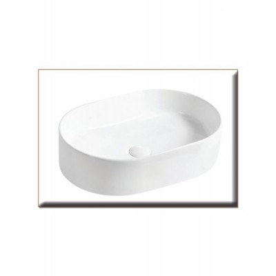 Gloria Siento Επικαθήμενος Νιπτήρας Πορσελάνης 55x36.5cm Λευκός (83-8588)