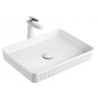 Gloria Sonar Επικαθήμενος Νιπτήρας Πορσελάνης 50x38cm Λευκός (83-8636)