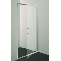 Gloria Portina Διαχωριστικό Ντουζιέρας με Ανοιγόμενη Πόρτα 80-82x185cm White (87-9127)