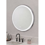 Kolossos Rotondo Chrome Φ80cm Καθρέπτης Μπάνιου με LED 878891