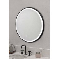 Kolossos Rotondo Black Φ60cm Καθρέπτης Μπάνιου με LED 876692
