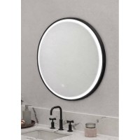 Kolossos Rotondo Black Φ60cm Καθρέπτης Μπάνιου με LED 876692