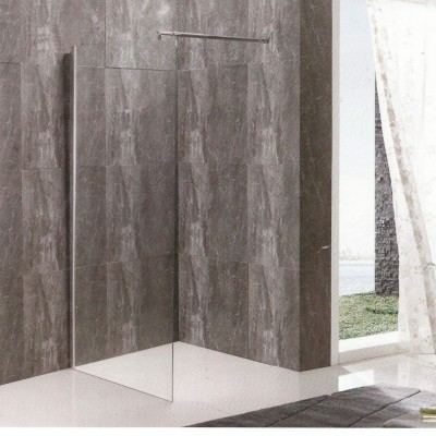 Gloria Panel Διαχωριστικό Ντουζιέρας 80x195cm Clear Glass Chrome 80-1604