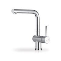 Pyramis Elegant Aladia Μπαταρία Κουζίνας Πάγκου με Ντουζ και Σπιράλ Chrome 096700201