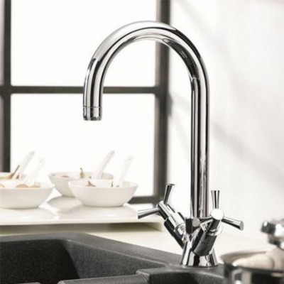 Pyramis Classic Alegreto Μπαταρία Κουζίνας Πάγκου Chrome 095131001