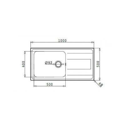 Pyramis Alea 1B 1D Plus Ένθετος Νεροχύτης Inox Σατινέ 100x50cm Ασημί 107159101