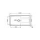 Pyramis Alea 1B 1D Plus Ένθετος Νεροχύτης Inox Σατινέ 100x50cm Ασημί 107159101