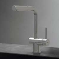 Elleci Aluna Plus Ψηλή Μπαταρία Κουζίνας Πάγκου Inox Με Αποσπώμενο Ντουζ
