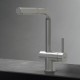 Elleci Aluna Plus Ψηλή Μπαταρία Κουζίνας Πάγκου Inox Με Αποσπώμενο Ντουζ