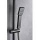 Imex Art Ρυθμιζόμενη Στήλη Ντουζ με Μπαταρία Black Gun Metal 93,5-130cm BDAR025BGM