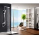 Imex Art Ρυθμιζόμενη Στήλη Ντουζ με Μπαταρία White Mat 93,5-130cm BDAR025BL