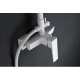 Imex Art Ρυθμιζόμενη Στήλη Ντουζ με Μπαταρία White Mat 93,5-130cm BDAR025BL