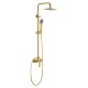 Imex Art Ρυθμιζόμενη Στήλη Ντουζ με Μπαταρία Gold Mat 93,5-130cm BDAR025OC