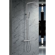 Imex Line Ρυθμιζόμενη Στήλη Ντουζ με Μπαταρία 95-132cm chrome BDD038