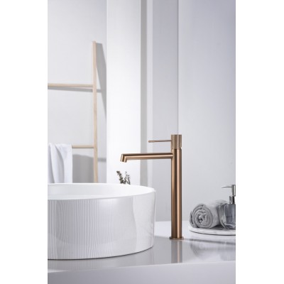 Imex Line Αναμεικτική Μπαταρία Νιπτήρα Ψηλή Rose Gold PVD BDD038-3ORC