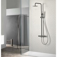Imex Line Ρυθμιζόμενη Στήλη Ντουζ με Μπαταρία 95-132cm Black Gun Metal BDD038/BGM