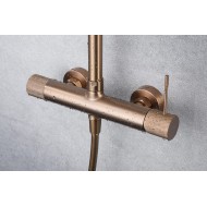 Imex Line Ρυθμιζόμενη Στήλη Ντουζ με Μπαταρία 95-132cm Rose Gold BDD038/ORC
