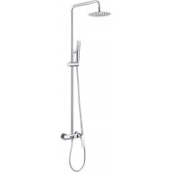 Imex Delos Ρυθμιζόμενη Στήλη Ντουζ με Μπαταρία 88-124cm chrome BDD055