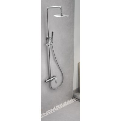 Imex Delos Ρυθμιζόμενη Στήλη Ντουζ με Μπαταρία 88-124cm ανοξείδωτη S316 BDD055/AC