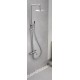 Imex Delos Ρυθμιζόμενη Στήλη Ντουζ με Μπαταρία 88-124cm ανοξείδωτη S316 BDD055/AC