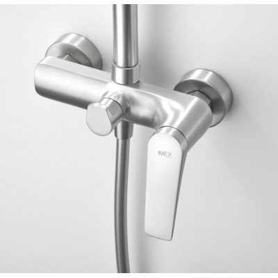 Imex Delos Ρυθμιζόμενη Στήλη Ντουζ με Μπαταρία 88-124cm chrome BDD055