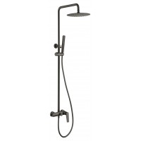 Imex Delos Ρυθμιζόμενη Στήλη Ντουζ με Μπαταρία 88-124cm Black Gun Metal PVD BDD055-BGM