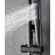Imex Delos Ρυθμιζόμενη Στήλη Ντουζ με Μπαταρία 88-124cm Black Mat BDD055-NG
