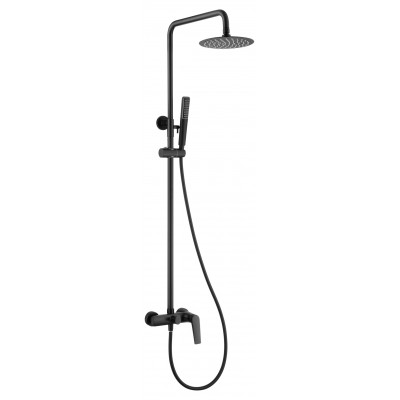 Imex Delos Ρυθμιζόμενη Στήλη Ντουζ με Μπαταρία 88-124cm Black Mat BDD055-NG