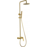 Imex Delos Ρυθμιζόμενη Στήλη Ντουζ με Μπαταρία 88-124cm Gold MAT PVD BDD055-OC
